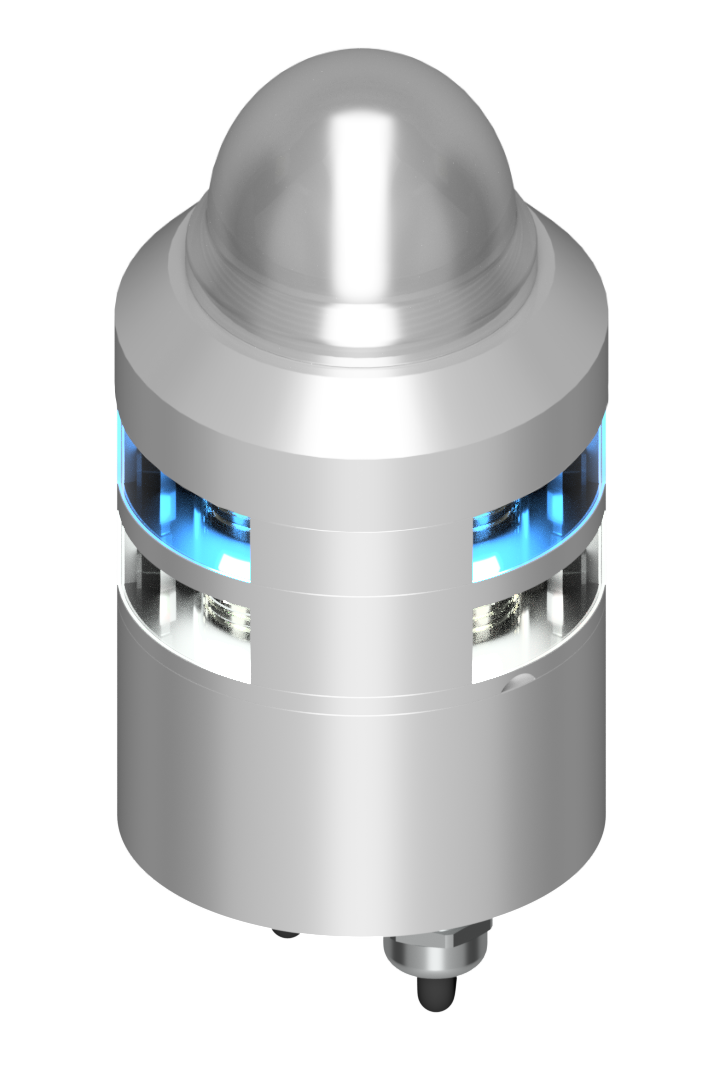 Hemisphere IR/S & 360° 4nm Blue Strobe+2nm White